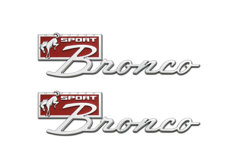 Ford Racing Bronco Sport Script Fender Badge Kit – Red Fox Racing